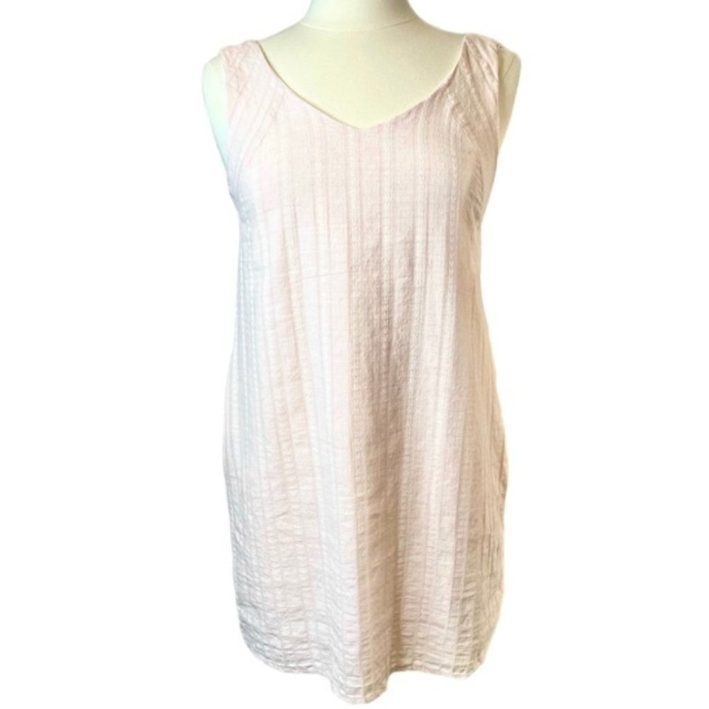 Cotton Sheath Dress Pink Large Juniors